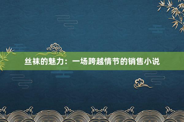 丝袜的魅力：一场跨越情节的销售小说